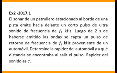 ONDAS SONORAS – EFECTO DOPPLER – 1