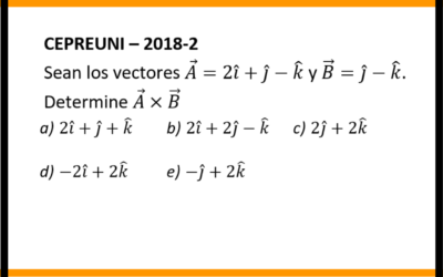 PRODUCTO VECTORIAL – CEPREUNI 2018.2